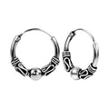 Gotische Creolen-Ohrringe 925 Sterling Silber – Vintage Gothic Hoops für Damen & Girls