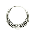 Gotische Creolen-Ohrringe 925 Sterling Silber – Unisex Gothic Hoop für Damen, Herren & Girls | WILLYS JEWELLERY