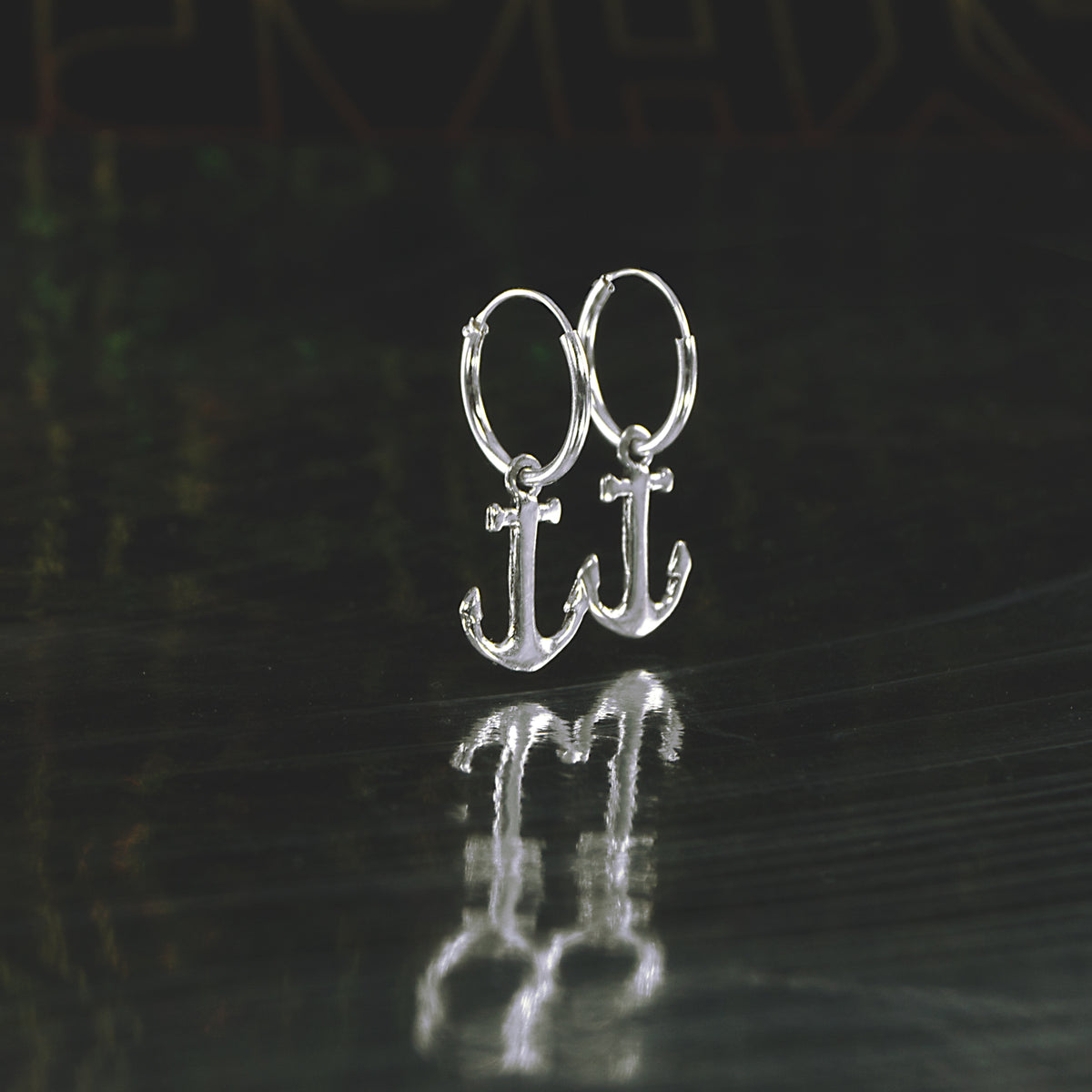 Anker Ohrringe 925 Silber – Vintage Ohrhänger maritim, Symbol für Stärke & Liebe