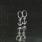 Anker Ohrringe 925 Silber – Vintage Ohrhänger maritim, Symbol für Stärke & Liebe