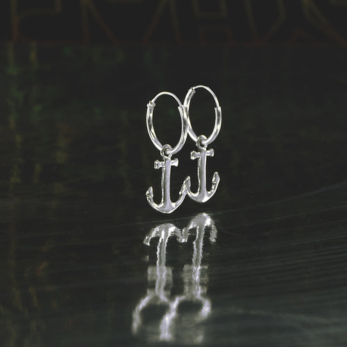 Anker Ohrringe 925 Sterling Silber – Vintage Ohrhänger maritim, Symbol für Stärke & Liebe | WILLYS JEWELLERY