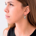 Totenkopf Ohrhänger aus 925 Sterling Silber – polierte Skull-Ohrringe für Damen & Herren