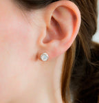 Elegante Regenbogen-Mondstein Ohrstecker aus 925 Sterling Silber –Magie, Stil & natürliche Schönheit | WILLYS JEWELLERY