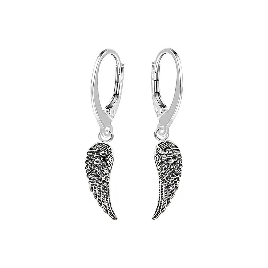 Engelsflügel Ohrhänger 925 Sterling Silber – Vintage Brisur, elegantes Geschenk für Damen