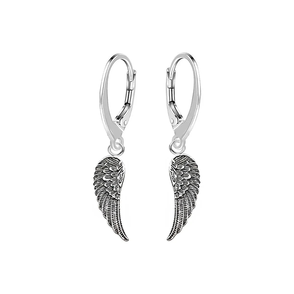 Engelsflügel Ohrhänger 925 Sterling Silber – Vintage Brisur, elegantes Geschenk für Damen