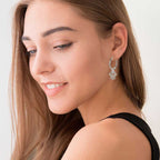 Creolen 925 Silber mit Hand der Fatima – Glücksbringer Ohrringe für Damen & Girls