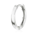 Vintage Creolen 925 Sterling Silber, poliert, mit Scharnier – Unisex Ohrringe | WILLYS JEWELLERY