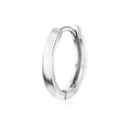 Vintage Creolen 925 Sterling Silber, poliert, mit Scharnier – Unisex Ohrringe