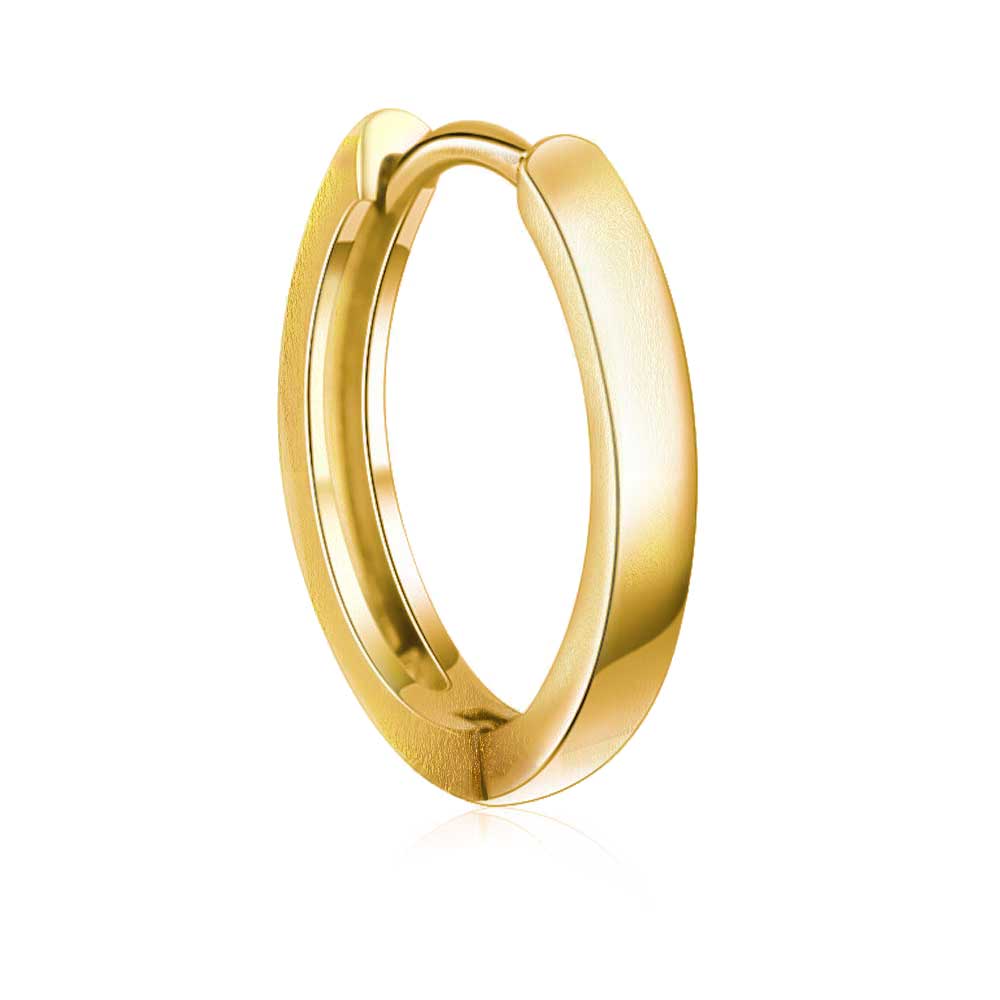 Creolen 925 Sterling Silber 18K vergoldet – Vintage Hoop Ohrringe mit Scharnier | WILLYS JEWELLERY