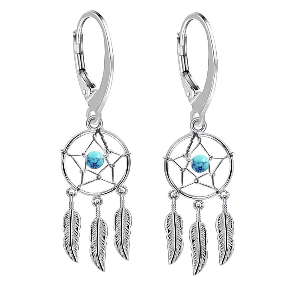 Traumfänger Ohrhänger Brisur aus 925 Sterling Silber – Vintage Damen Ohrringe Geschenkidee | WILLYS JEWELLERY