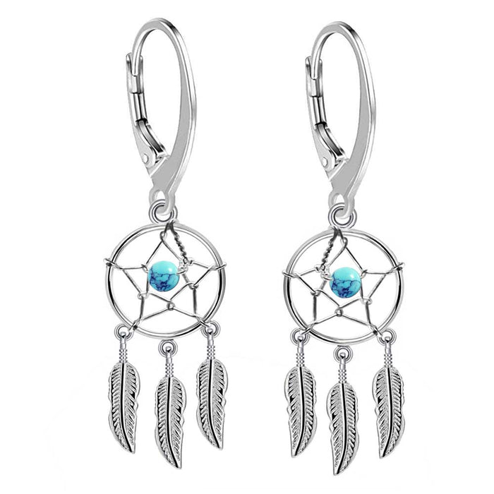 Traumfänger Ohrhänger Brisur aus 925 Sterling Silber – Vintage Damen Ohrringe Geschenkidee | WILLYS JEWELLERY