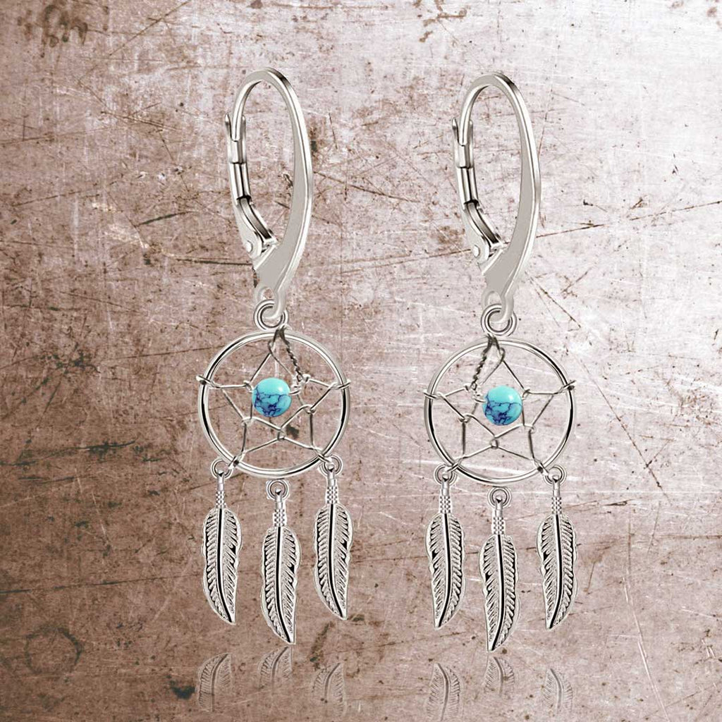 Traumfänger Ohrhänger Brisur aus 925 Sterling Silber – Vintage Damen Ohrringe Geschenkidee | WILLYS JEWELLERY