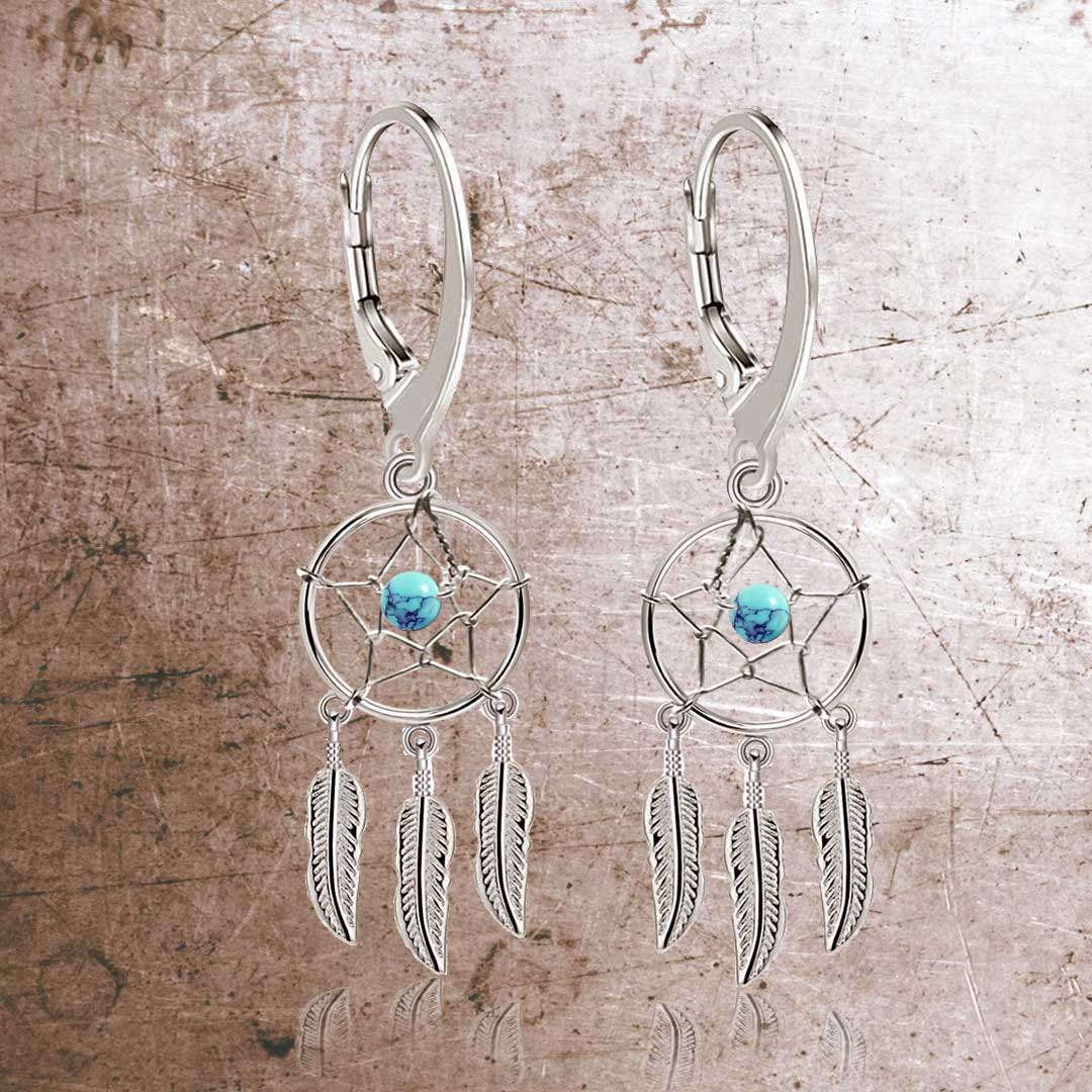 Traumfänger Ohrhänger Brisur aus 925 Sterling Silber – Vintage Damen Ohrringe Geschenkidee | WILLYS JEWELLERY