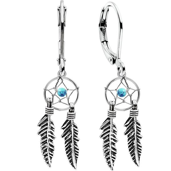 Traumfänger Ohrhänger Brisur aus 925 Sterling Silber – Vintage Damen Ohrringe Geschenkidee | WILLYS JEWELLERY