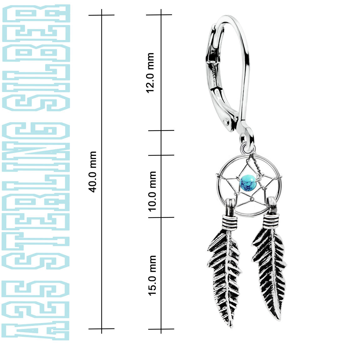 Traumfänger Ohrhänger Brisur aus 925 Sterling Silber – Vintage Damen Ohrringe Geschenkidee | WILLYS JEWELLERY