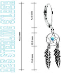Traumfänger Ohrhänger Brisur aus 925 Sterling Silber – Vintage Damen Ohrringe Geschenkidee | WILLYS JEWELLERY