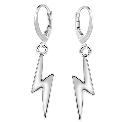 Blitz Brisur Ohrringe 925 Sterling Silber – Vintage Glücksbringer für Damen | WILLYS JEWELLERY