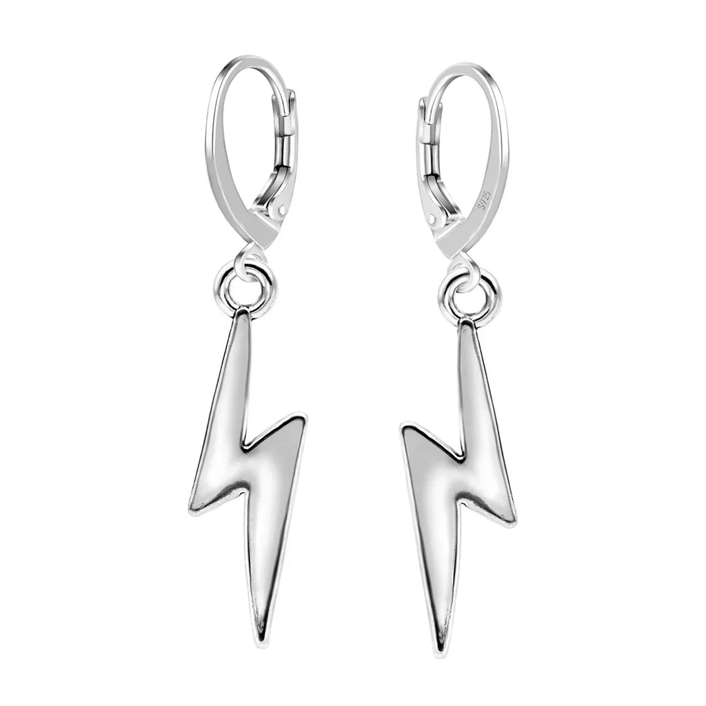 Blitz Brisur Ohrringe 925 Sterling Silber – Vintage Glücksbringer für Damen