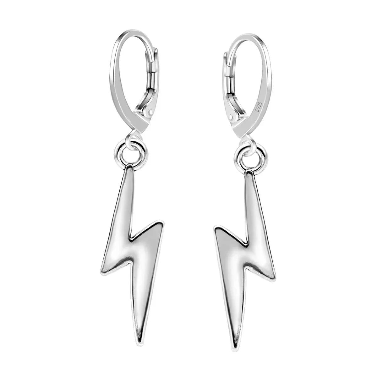 Blitz Brisur Ohrringe 925 Sterling Silber – Vintage Glücksbringer für Damen