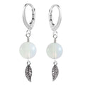 Brisur oder Ohrringe aus 925er Sterling Silber mit Anhänger Aquamarin Edelstein als Glücksbringer | WILLYS JEWELLERY