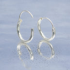 Kleine Creolen oder Ohrringe aus 925er Silber für Damen und Girls Dick 1.5 MM | WILLYS JEWELLERY