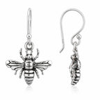 Bienen Ohrringe aus 925 Sterling Silber detailreiche Ohrhänger für Damen mit Bienenmotiv