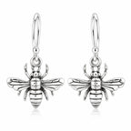Bienen Ohrringe aus 925 Sterling Silber detailreiche Ohrhänger für Damen mit Bienenmotiv