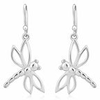 Libellen Ohrringe aus 925 Sterling Silber filigrane Ohrhänger für Damen mit Libellenmotiv