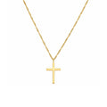 18 Karat vergoldete Faith-Halskette mit kubischem Zirkonia-Stein