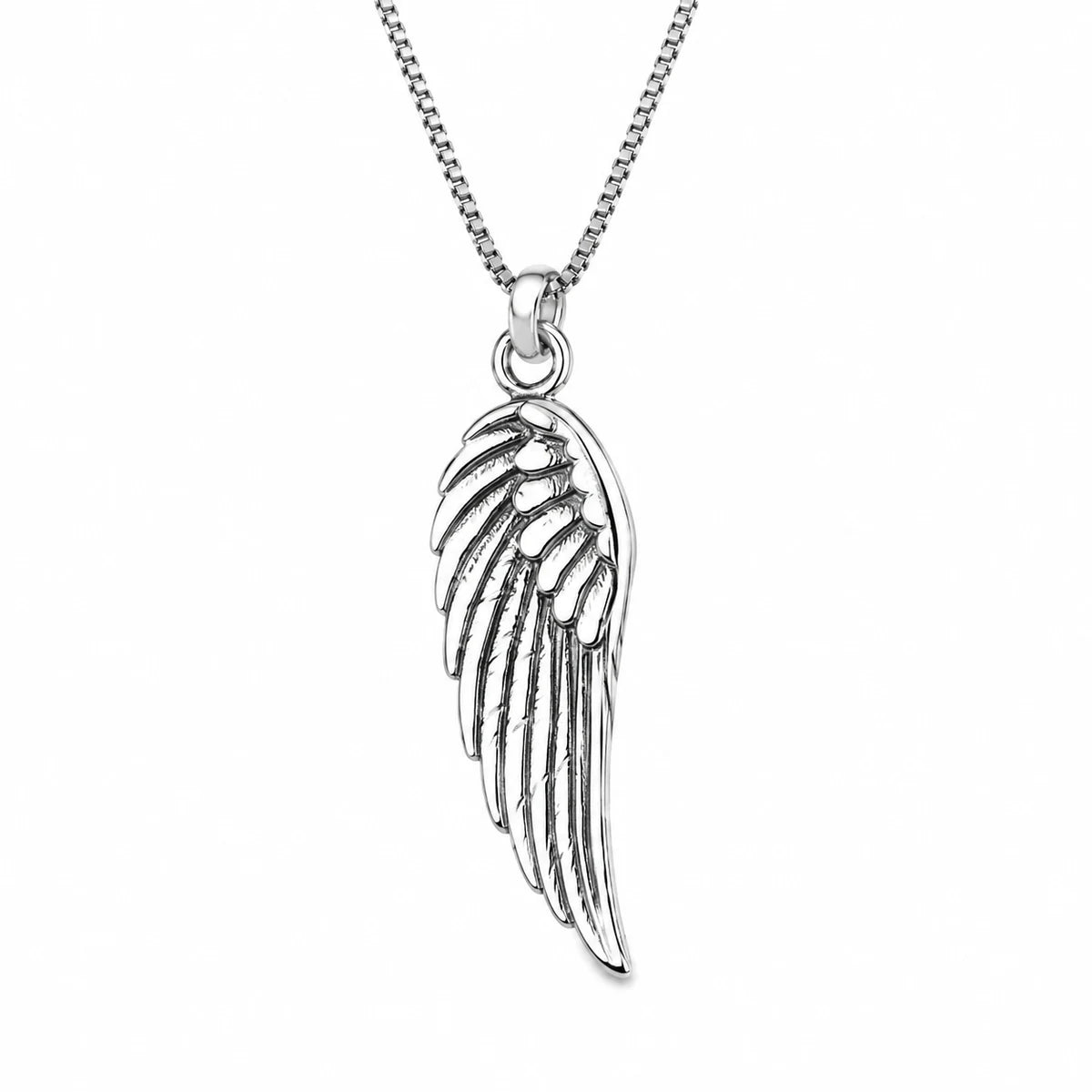 Engelsflügel-Halskette aus Sterlingsilber für alltägliche Eleganz