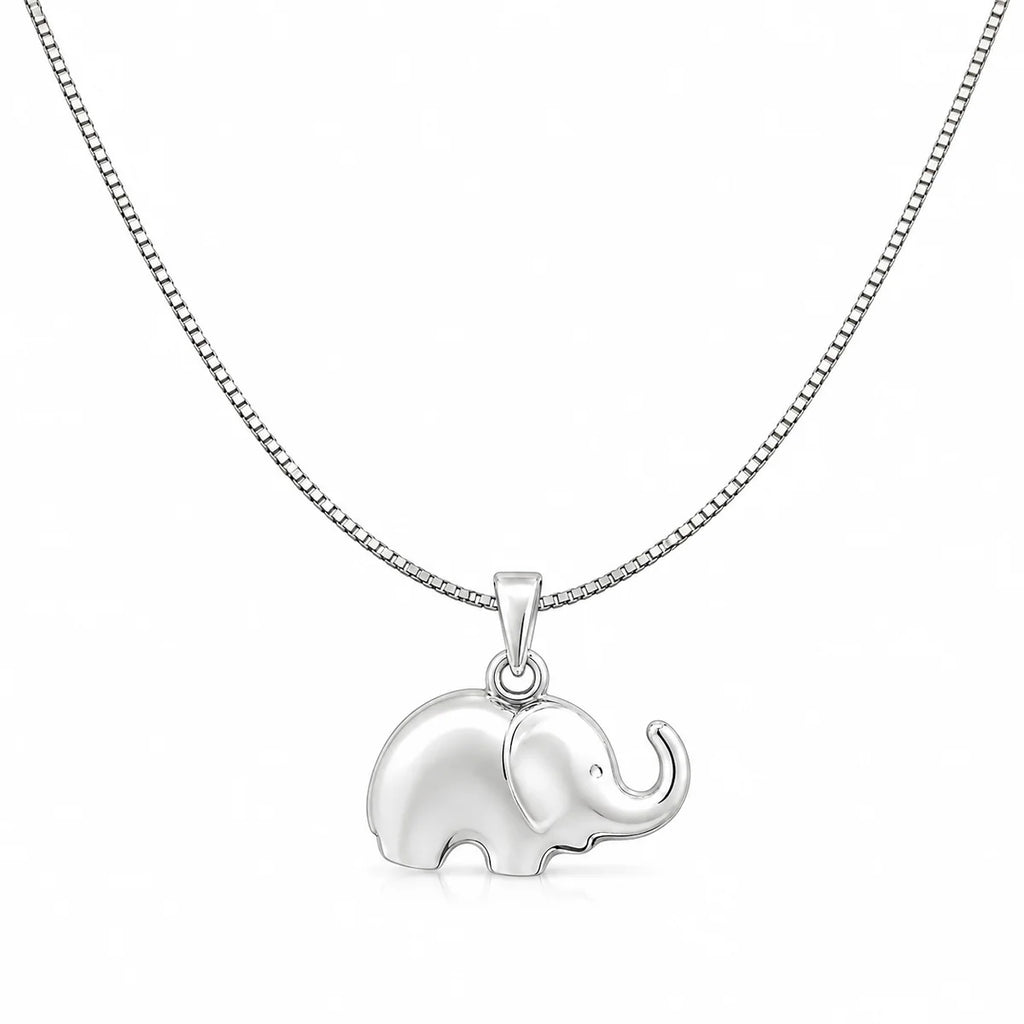Elefanten Halskette aus 925 Sterling Silber mit Anhänger für Damen als Geschenk