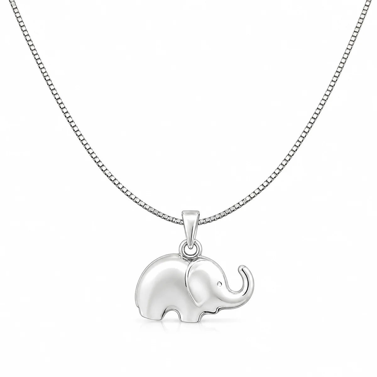 Elefanten Halskette aus 925 Sterling Silber mit Anhänger für Damen als Geschenk