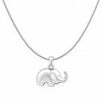 Elefanten Halskette aus 925 Sterling Silber mit Anhänger für Damen als Geschenk