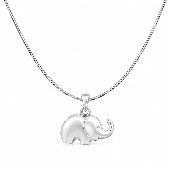 Elefanten Halskette aus 925 Sterling Silber mit Anhänger für Damen als Geschenk