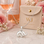 Elefanten Halskette aus 925 Sterling Silber mit Anhänger für Damen als Geschenk