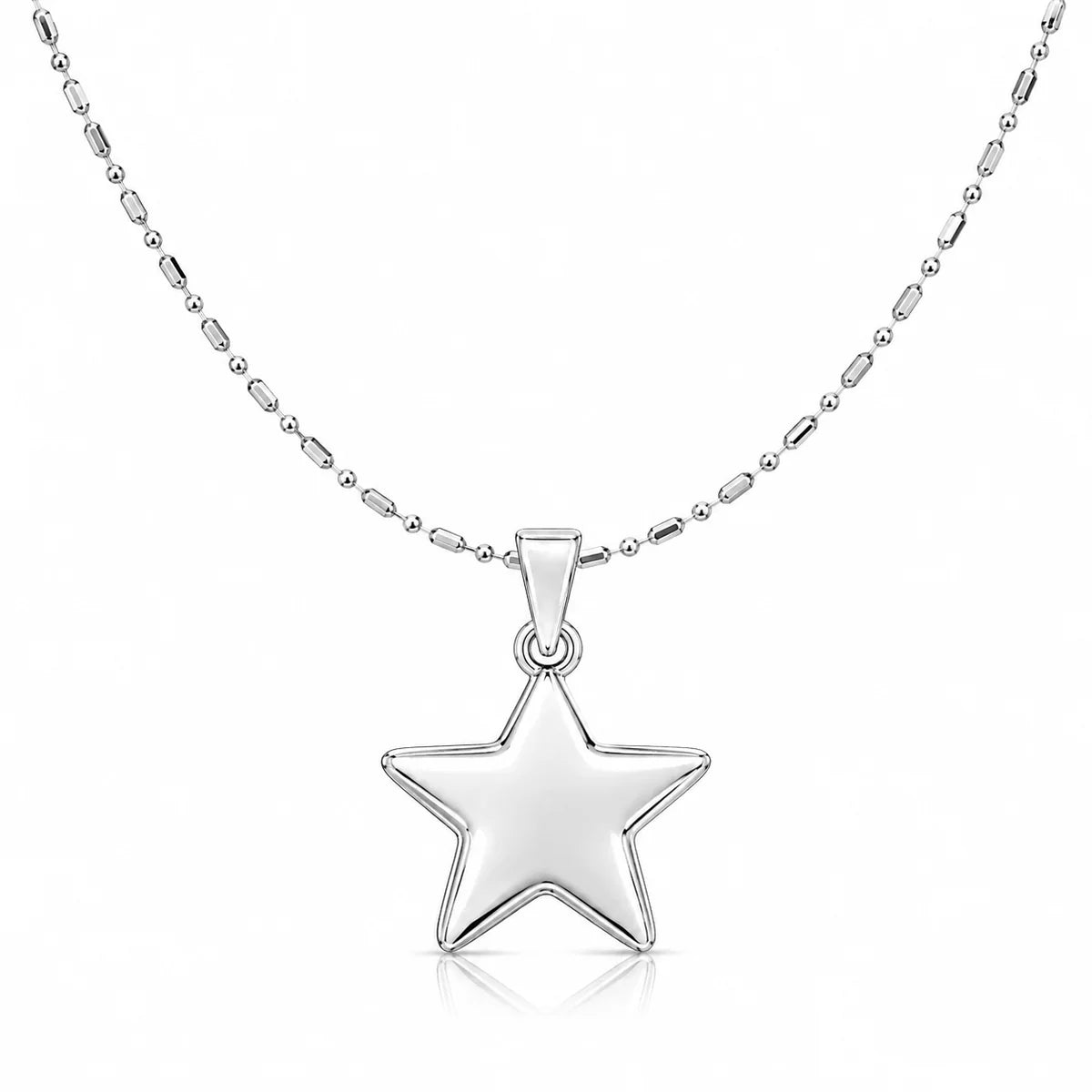 Stern Halskette aus 925 Sterling Silber mit Anhänger für Damen als Geschenk
