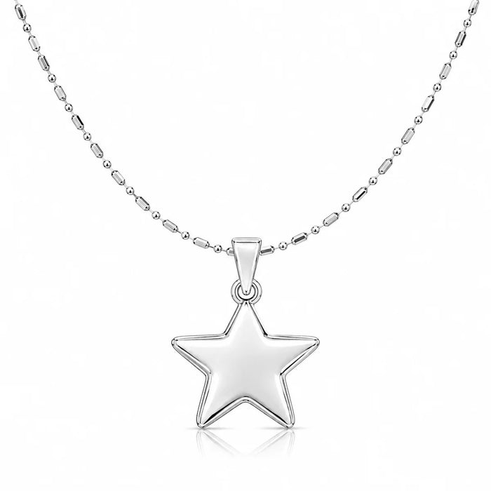 Stern Halskette aus 925 Sterling Silber mit Anhänger für Damen als Geschenk
