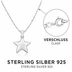 Stern Halskette aus 925 Sterling Silber mit Anhänger für Damen als Geschenk