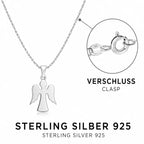 Engel Halskette aus 925 Sterling Silber für Damen Schutzengel Schmuck als Geschenk