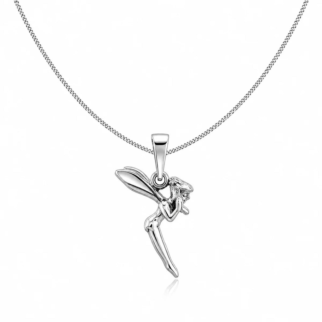 Elfen Halskette aus 925 Sterling Silber mit Feen Anhänger für Damen als Geschenk
