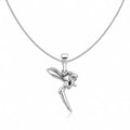 Elfen Halskette aus 925 Sterling Silber mit Feen Anhänger für Damen als Geschenk