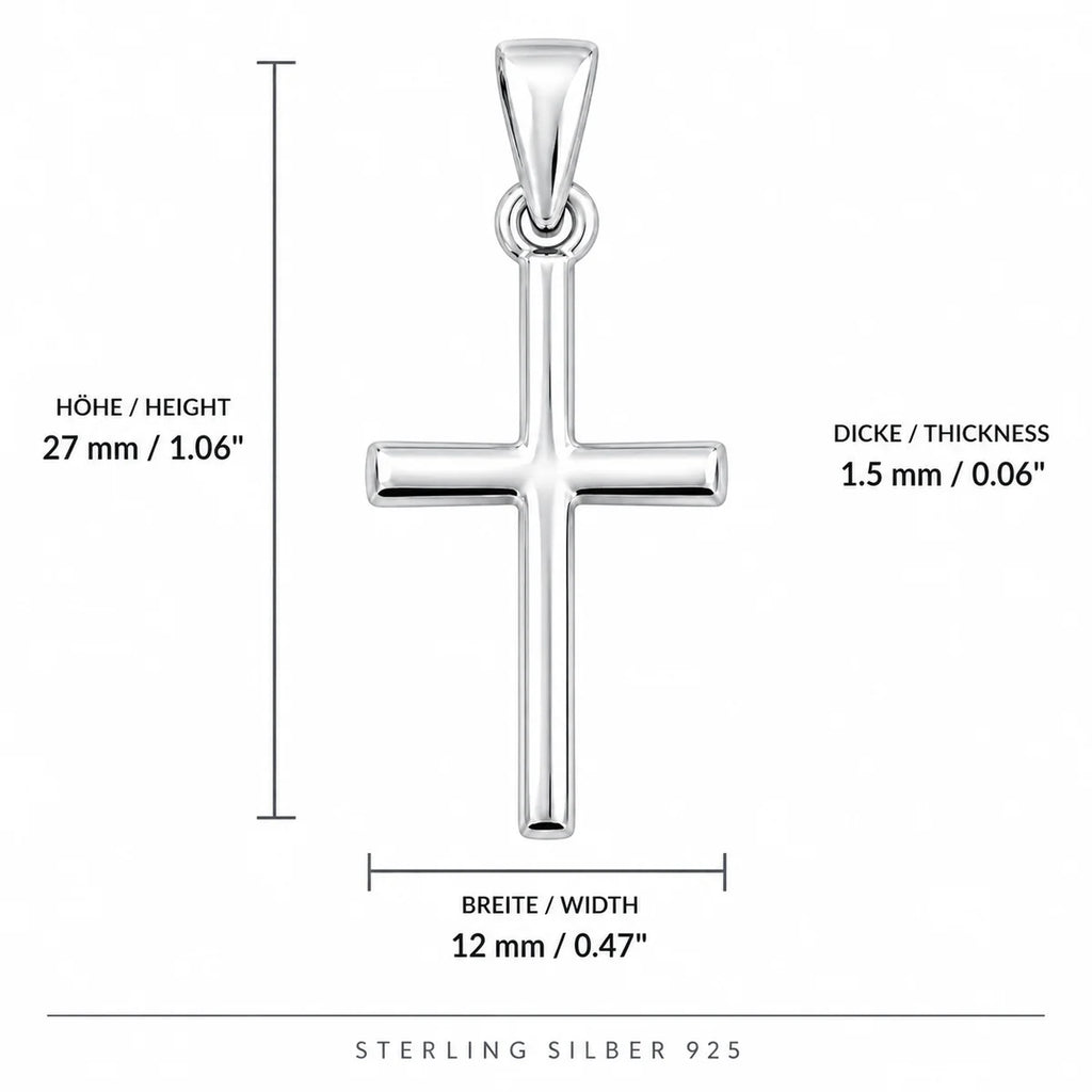 Ein Kreuzanhänger aus 925er Silber | WILLYS JEWELLERY
