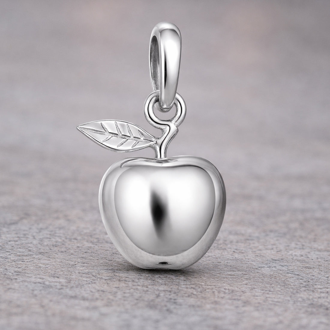 Damen Anhänger Apfel 925 Sterling Silber – zeitloser Glücksbringer mit Anlaufschutz