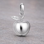 Damen Anhänger Apfel 925 Sterling Silber – zeitloser Glücksbringer mit Anlaufschutz