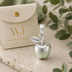 Damen Anhänger Apfel 925 Sterling Silber – zeitloser Glücksbringer mit Anlaufschutz