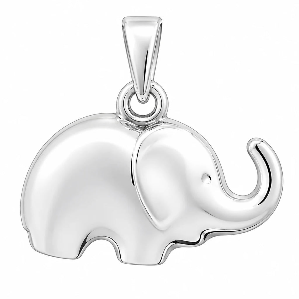 Elefant Anhänger aus 925 Sterling Silber für Damen Tiermotiv Schmuck als Geschenk