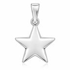 Stern Anhänger aus 925 Sterling Silber für Damen klassischer Schmuck als Geschenk