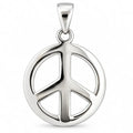 Peace-Zeichen Anhänger aus 925 Sterling Silber – Friedenssymbol, 25 mm