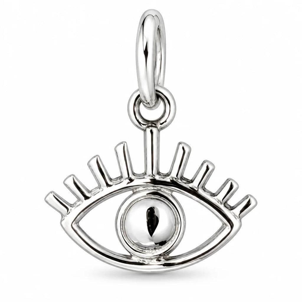 Silber 925 Auge Anhänger – Nazar Schutzsymbol im minimalistischen Design