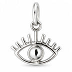 Silber 925 Auge Anhänger – Nazar Schutzsymbol im minimalistischen Design